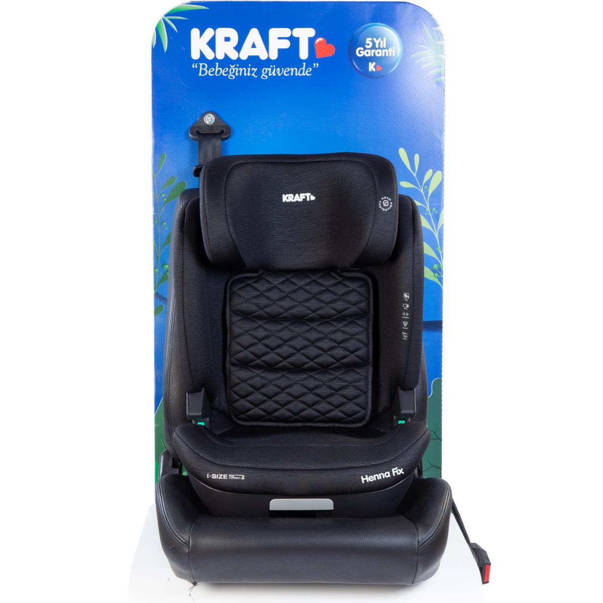 Henna Fix i-size (100-150 cm) 15-36 Kg Oto Koltuğu Siyah