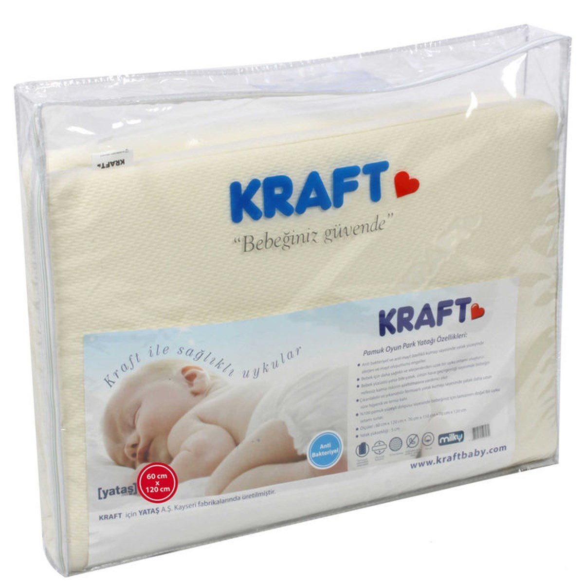 Kraft Yataş Pamuk Oyun Parkı Yatağı (60*120)