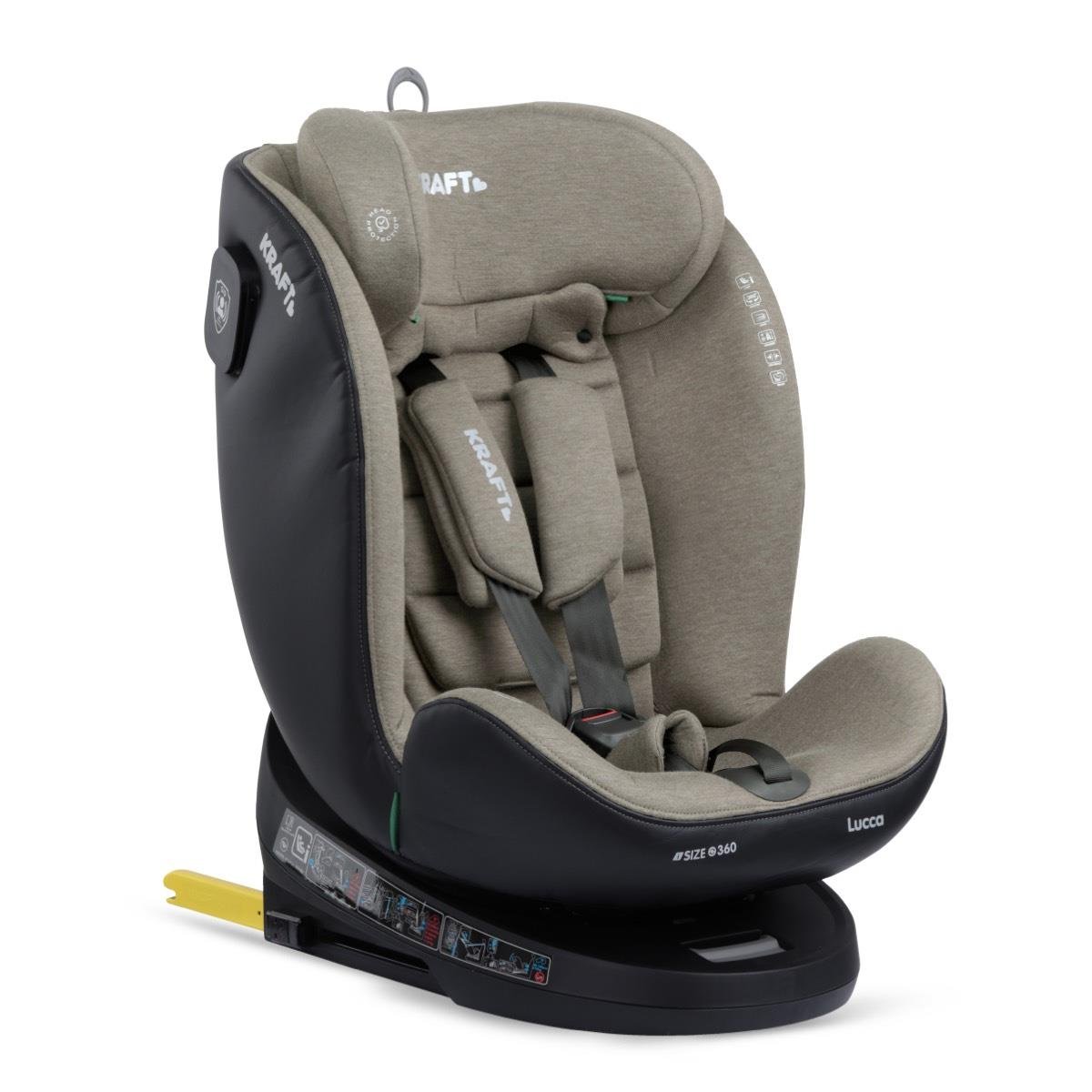 Lucca i-size (40-150 cm) 0-36 Kg Oto Koltuğu Yeşil