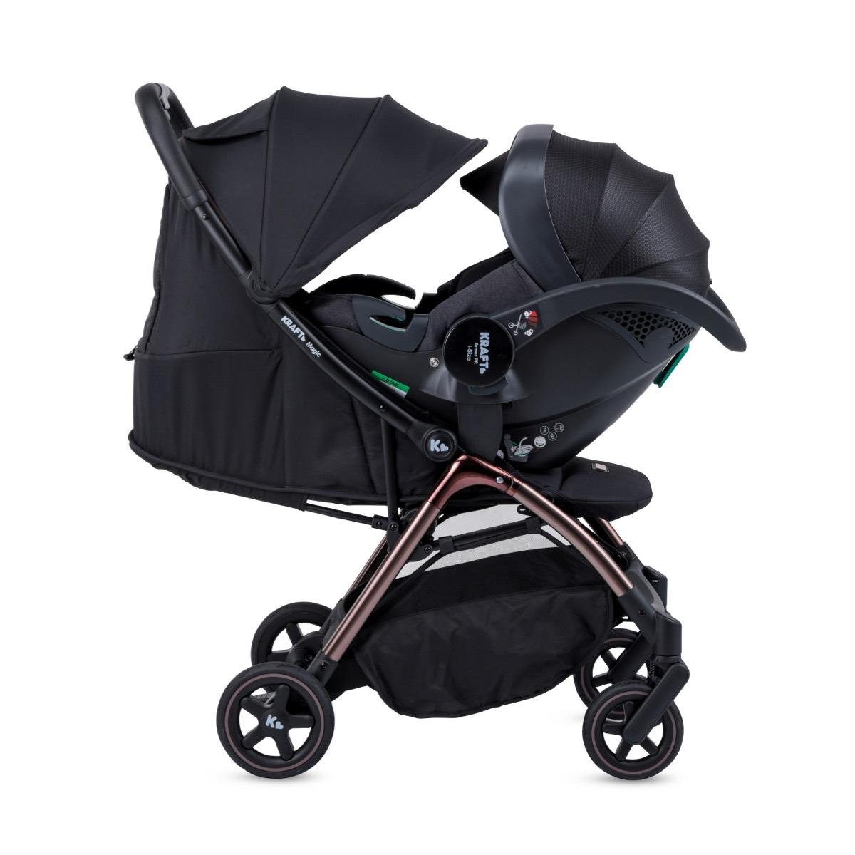 Magic Travel Sistem Bebek Arabası Siyah Bronz