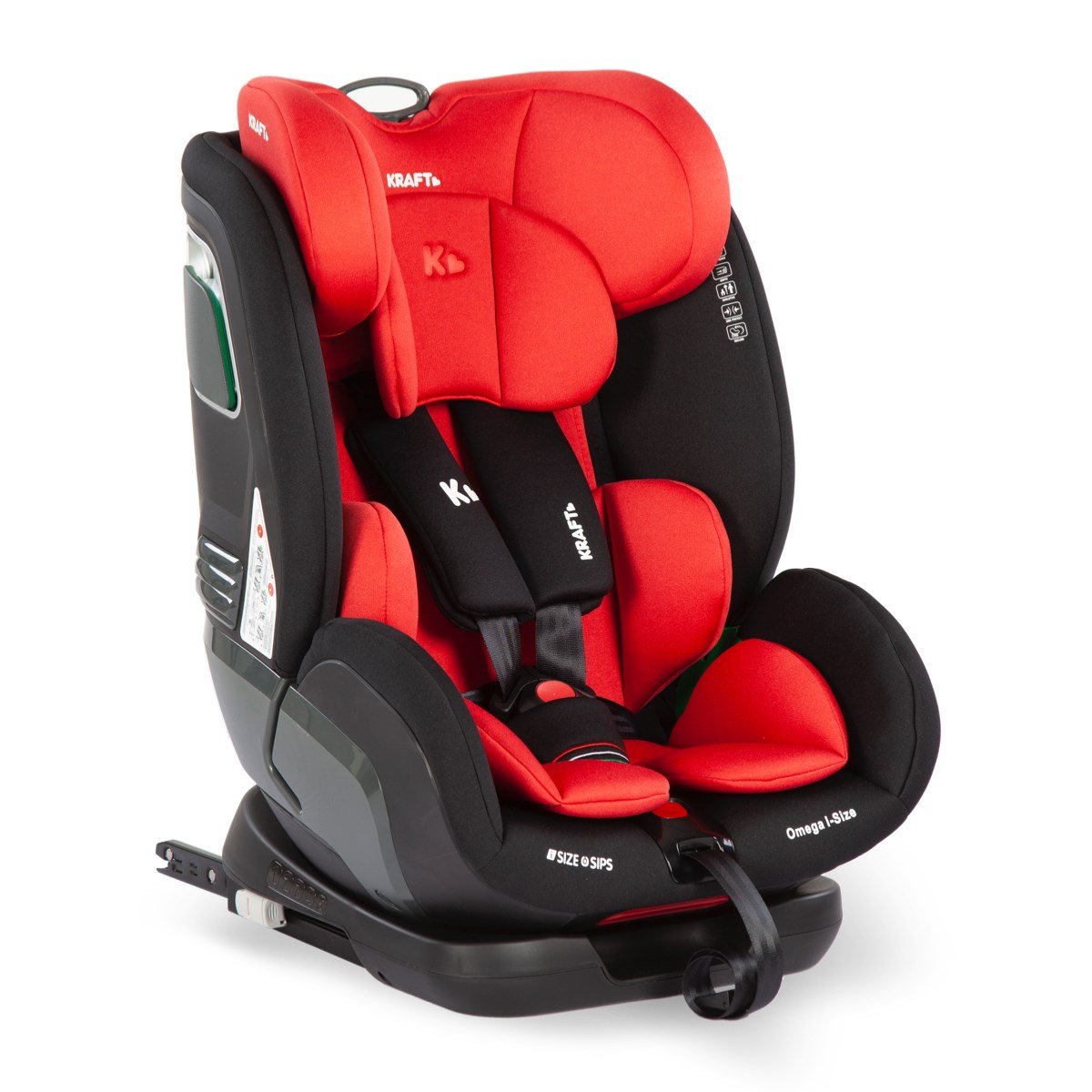 Omega i-Size (76-150 cm) 9-36 Kg Isofixli Oto Koltuğu Kırmızı