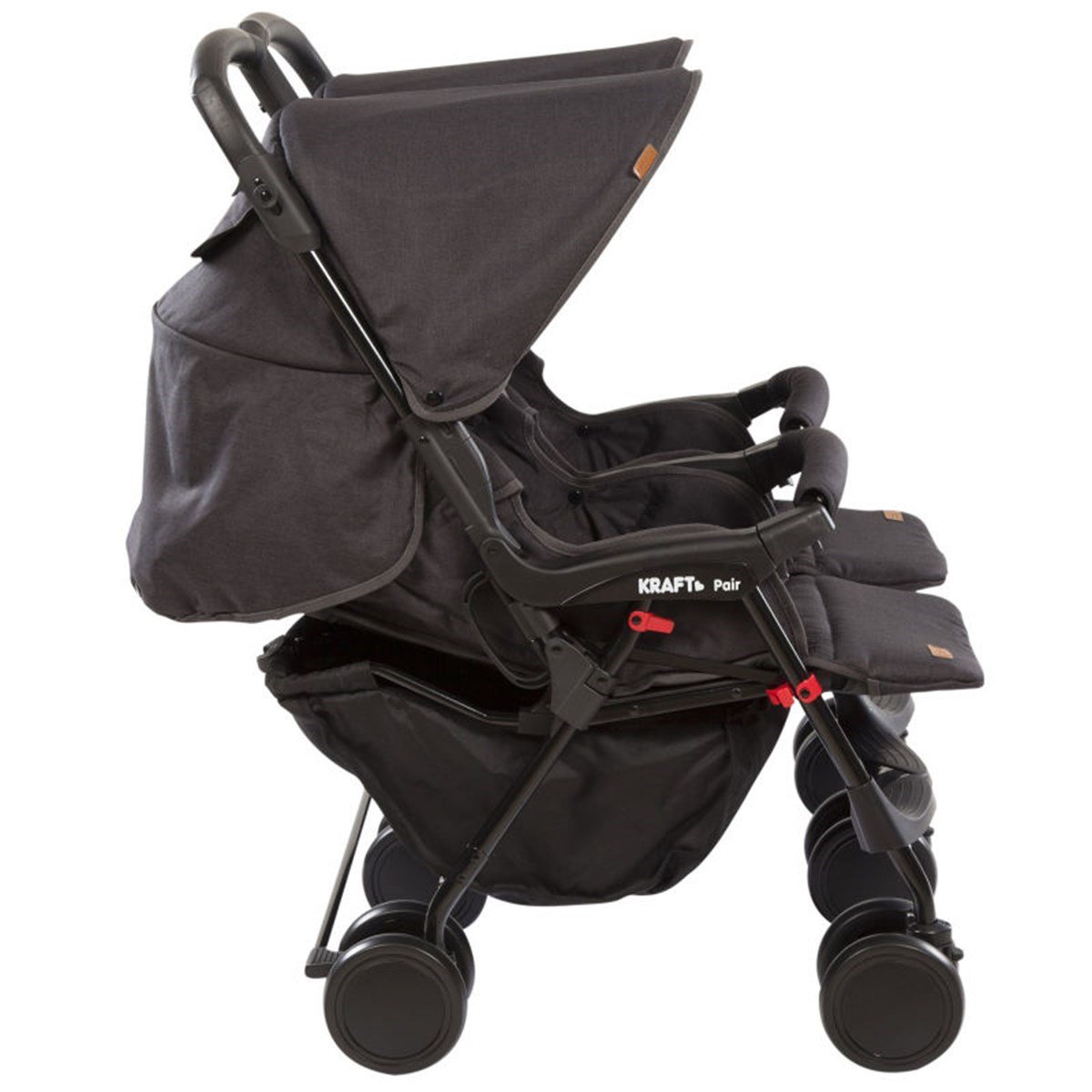 Pair İkiz Bebek Arabası Siyah