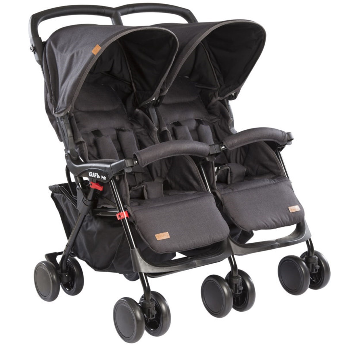 Pair İkiz Bebek Arabası Siyah