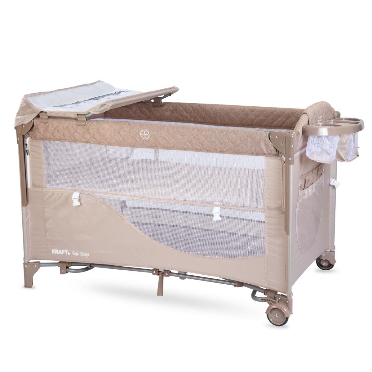Safe Sleep Anne Yanı Oyun Parkı 70*120 cm Bej