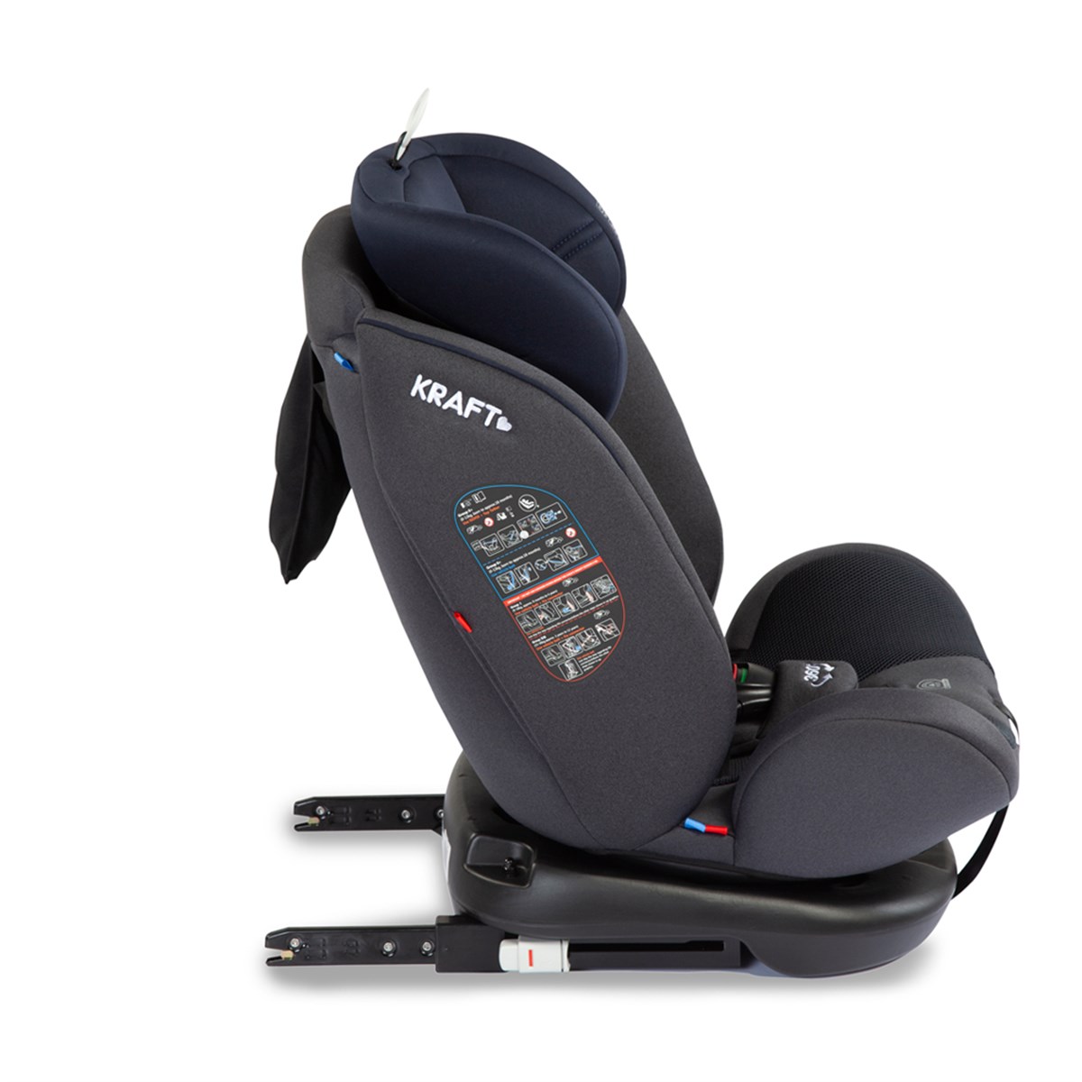 Safe Spin 0-36 kg Oto Koltuğu Kırmızı Gri