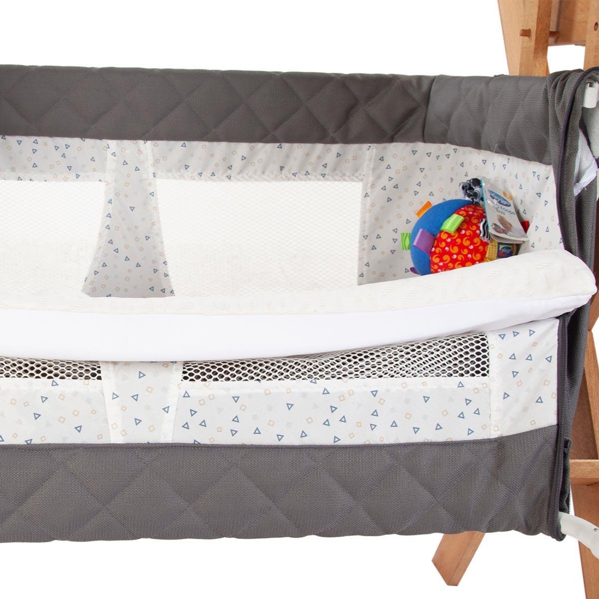 Scorpio 2 in 1 Doğal Ahşap Anne Yanı Beşik