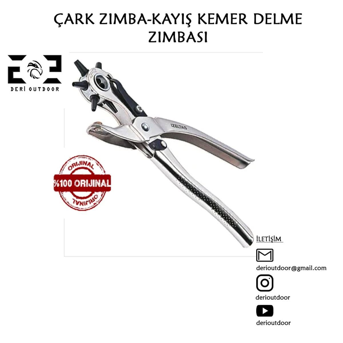 İzeltaş Çark Zımba-Kayış Kemer Delme Pensesi | derimalzeme.com Çark Zımba-Kayış Kemer Delme Pensesi (izeltaş)