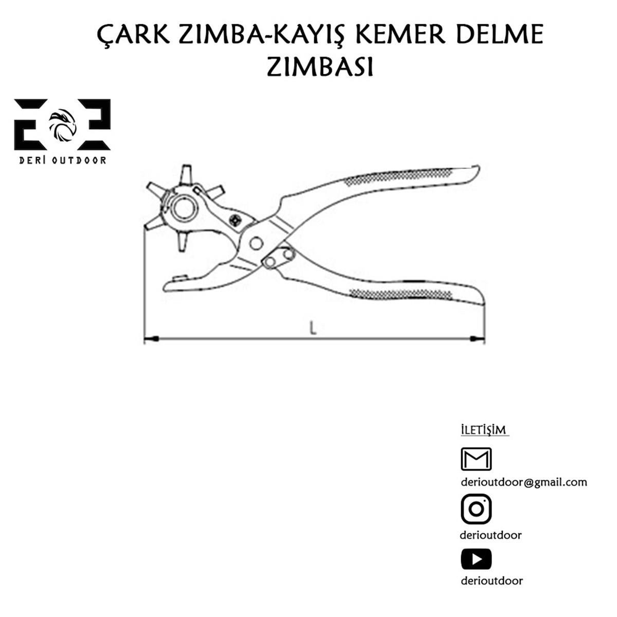 Çark Zımba-Kayış Kemer Delme Pensesi
