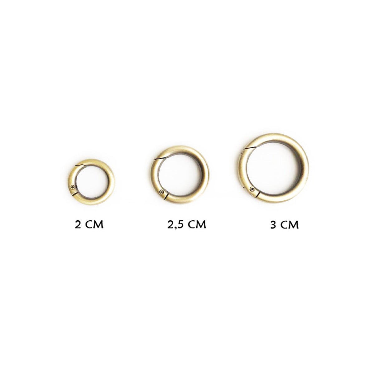 Klipsli Halka / derimalzeme.com  Klipsli Halka (Premium Light Gold)