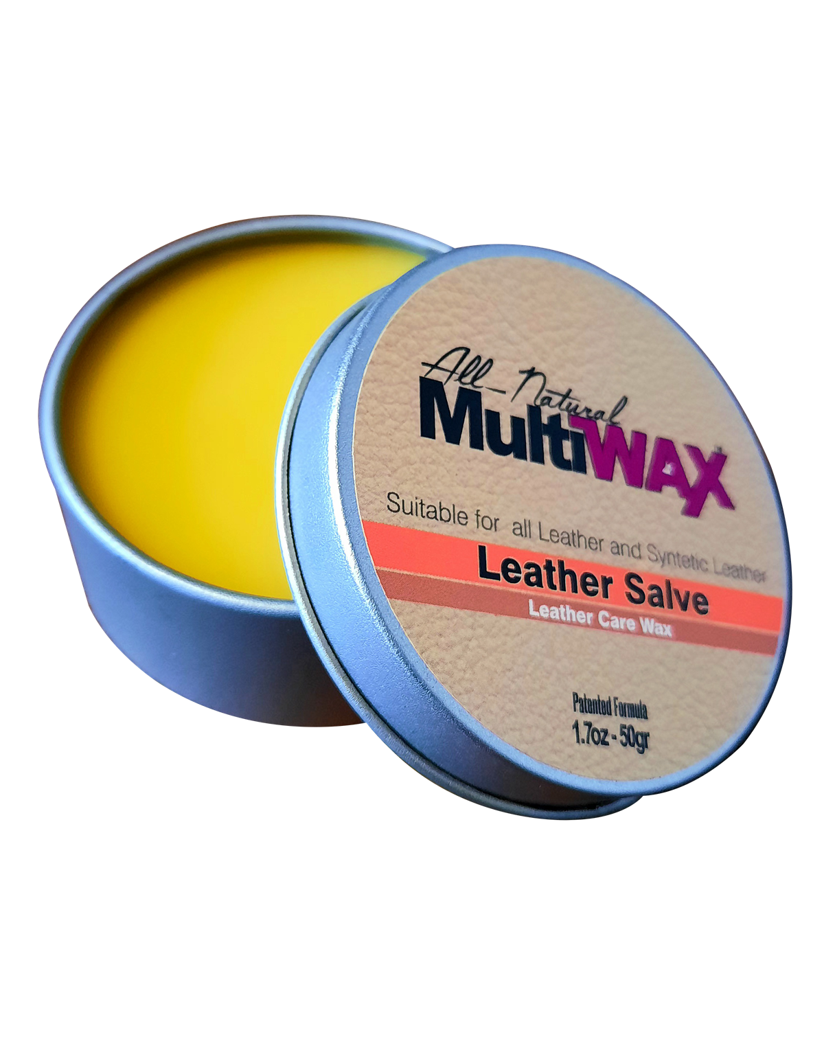 MultiWAX Leather Salve Tamamen doğal bileşenler ile formüle edilmiş bakım, temizleme, yumşatma, güçlendirme sağlarken mükemmel su itme sağlayan, deri bakım waxıdır. Deri ürünlerinizin uzun yıllar kullanımını garanti eder.MultiWAX Leather Salve