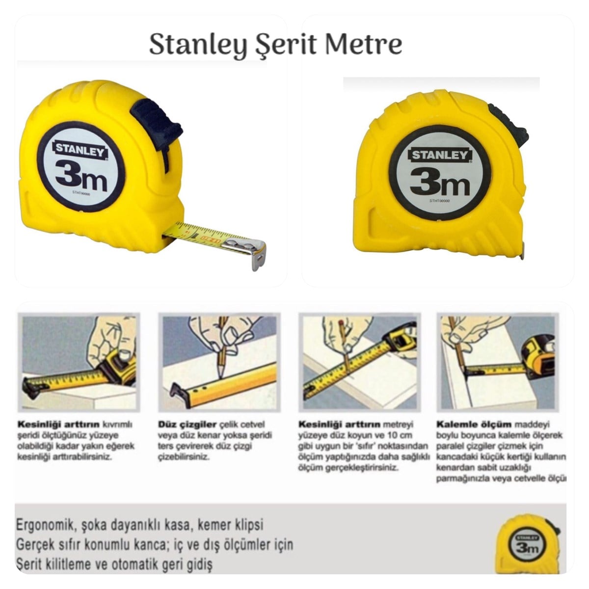 Stanley Şerit Metre| derimalzeme.comStanley Şerit Metre