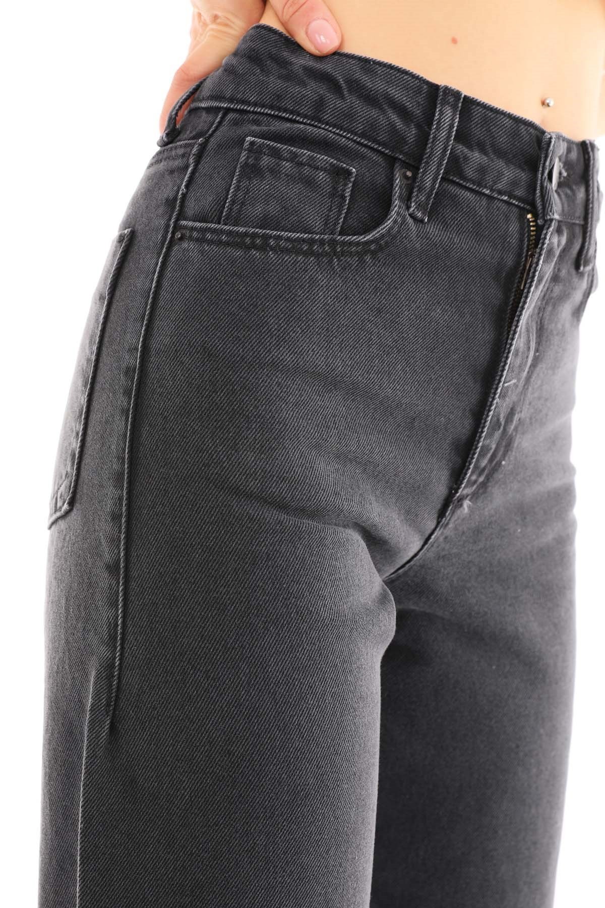 The Bark Bol Paça Kadın Jean Pantolon 4016 Siyah