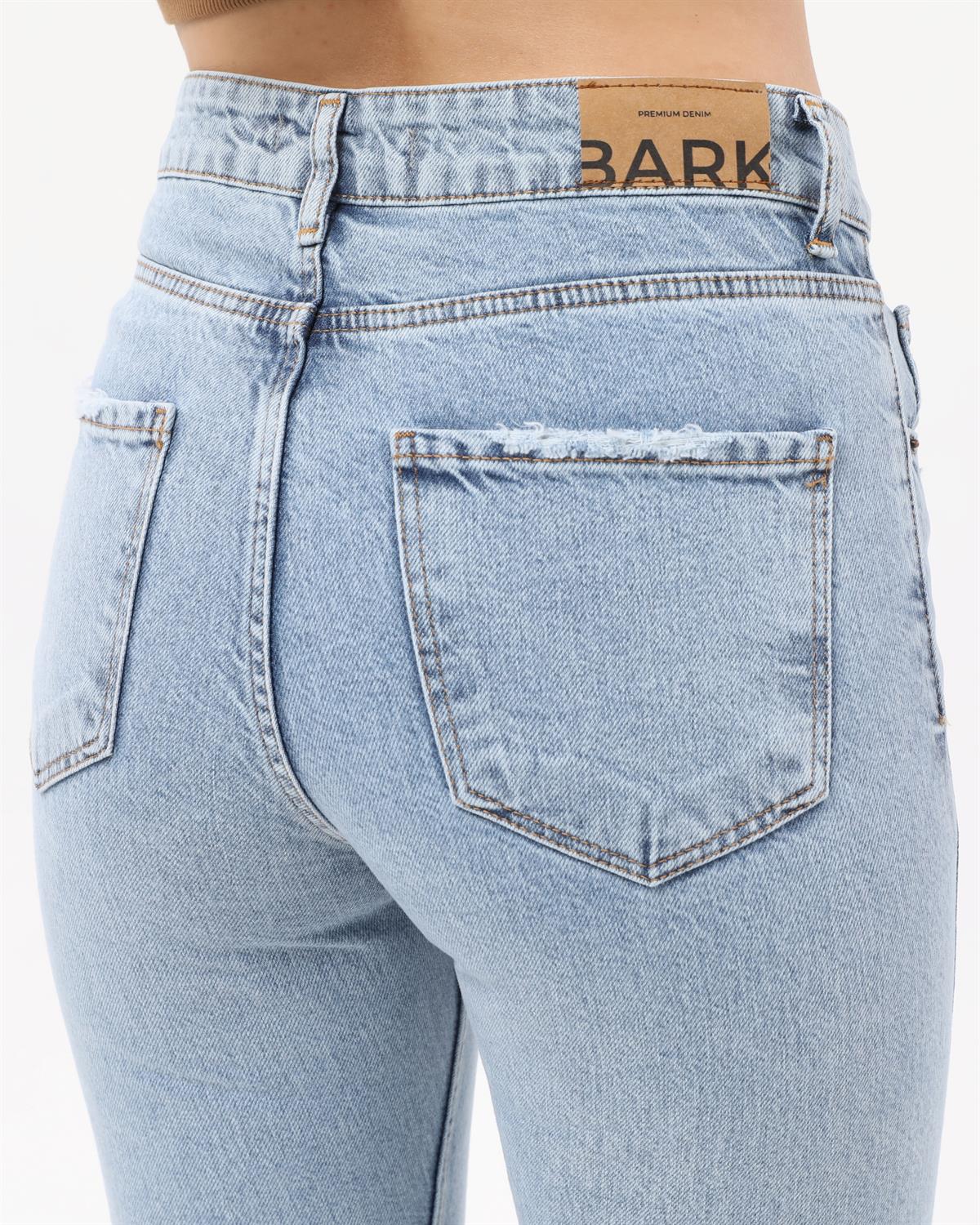 The Bark Boru Paça Kadın Pantolon 40204 Mavi