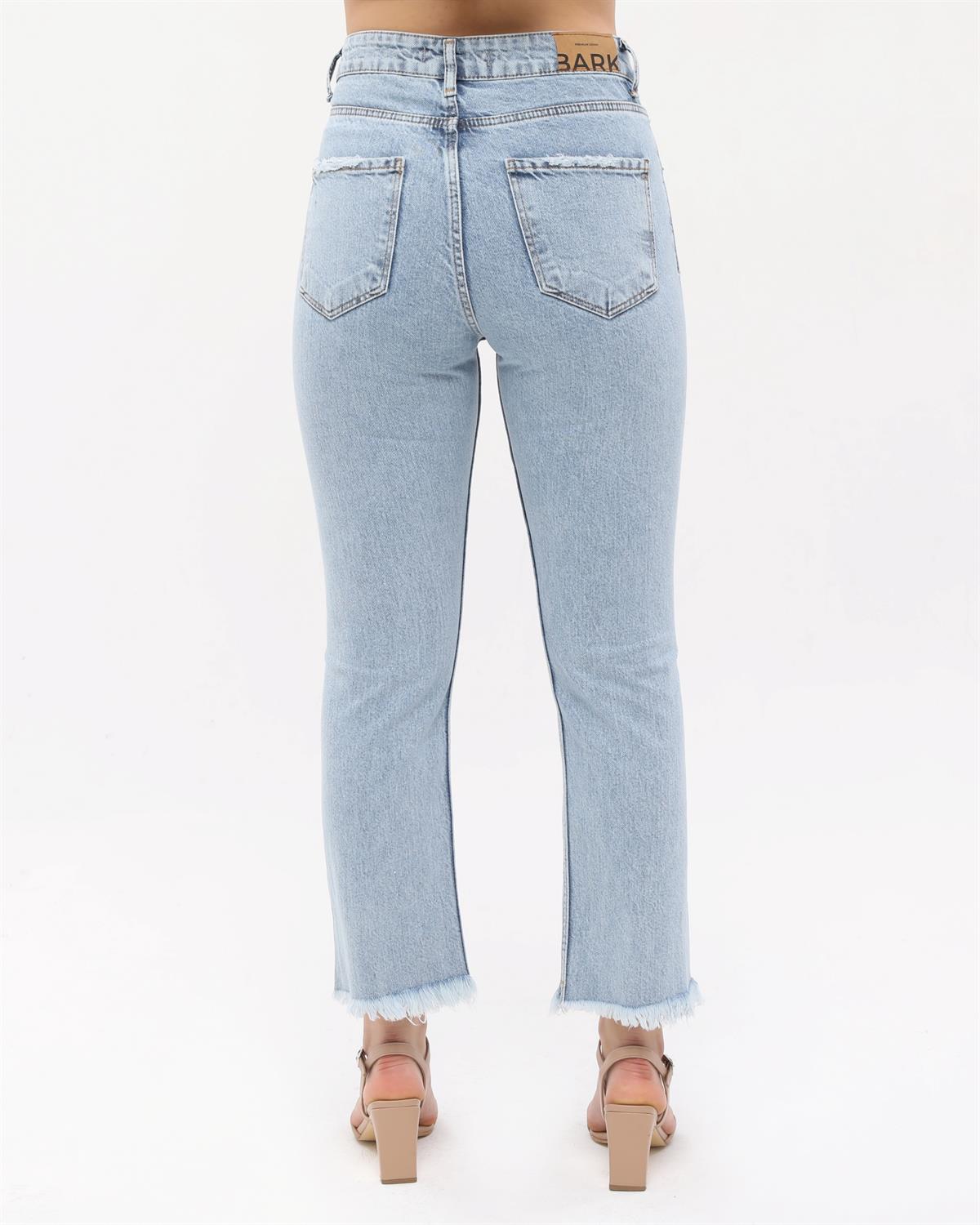 The Bark Boru Paça Kadın Pantolon 40204 Mavi