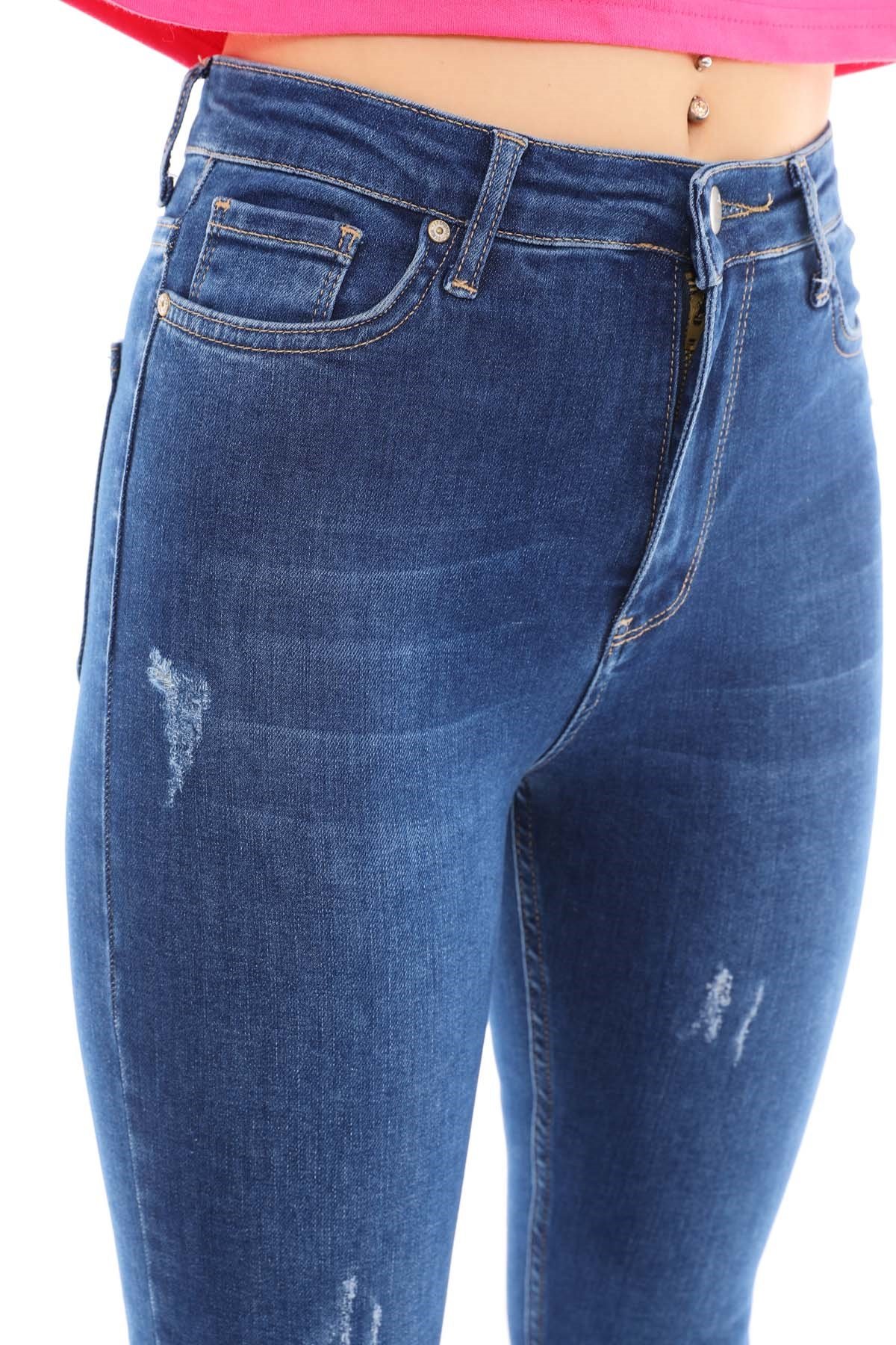 The Bark Kadın Skinny Jean Pantolon 1031 Koyu Mavi