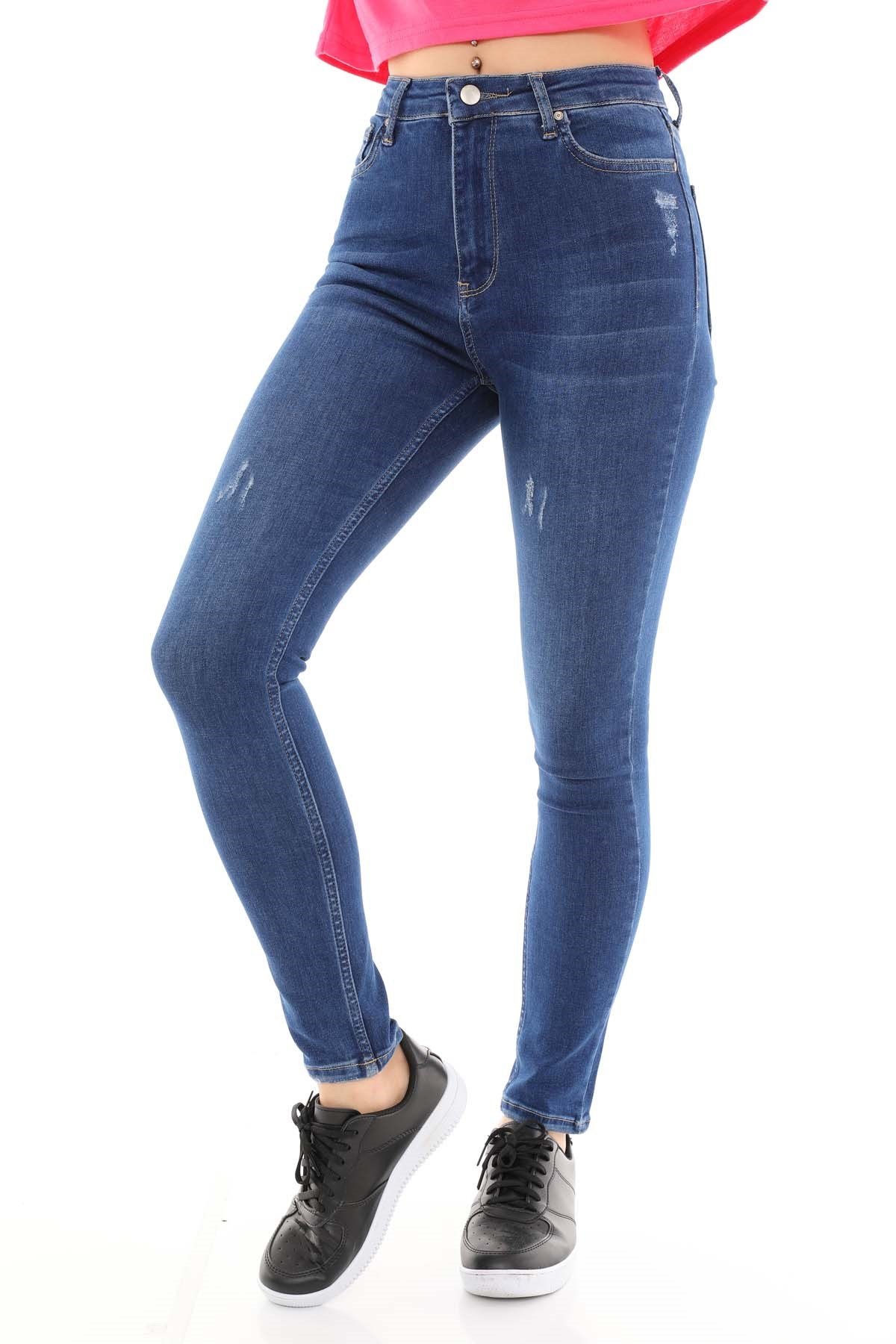 The Bark Kadın Skinny Jean Pantolon 1031 Koyu Mavi