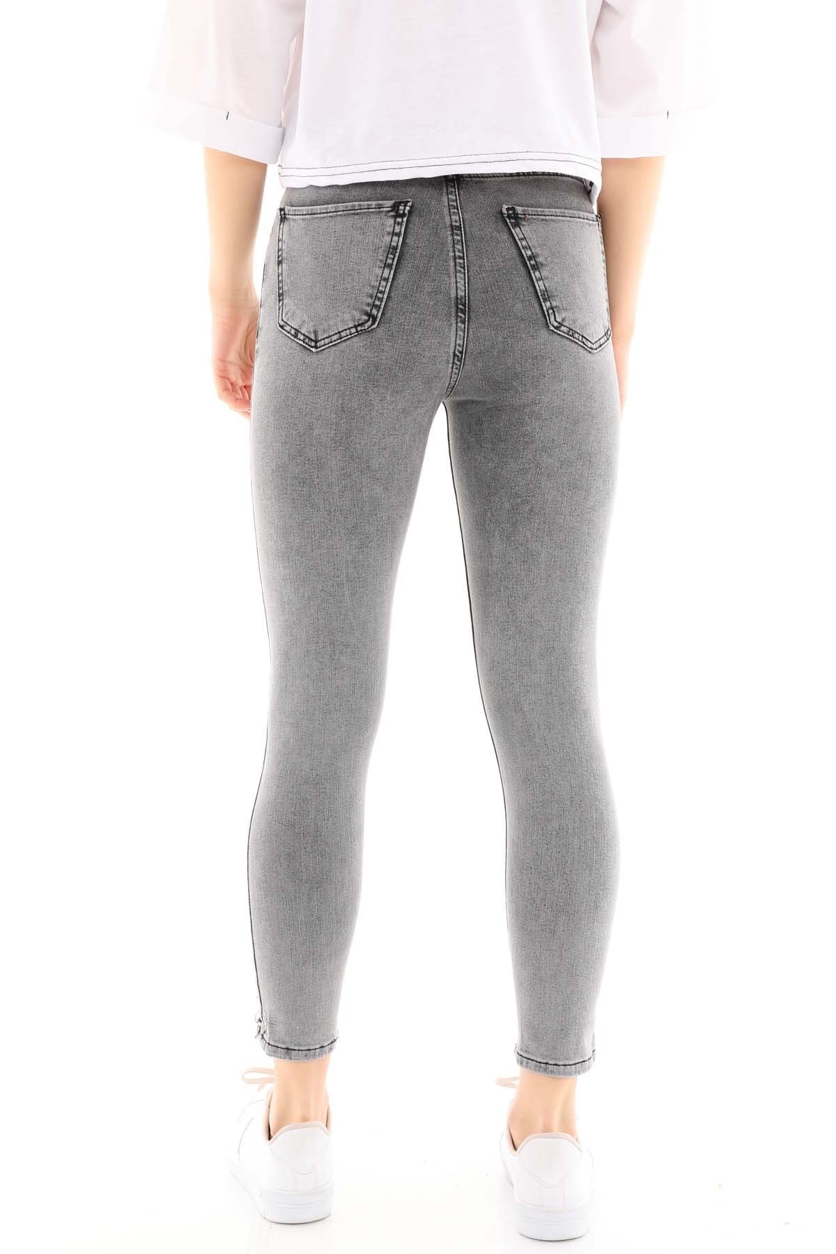 The Bark Kadın Skinny Jean Pantolon 4065-808 Gri