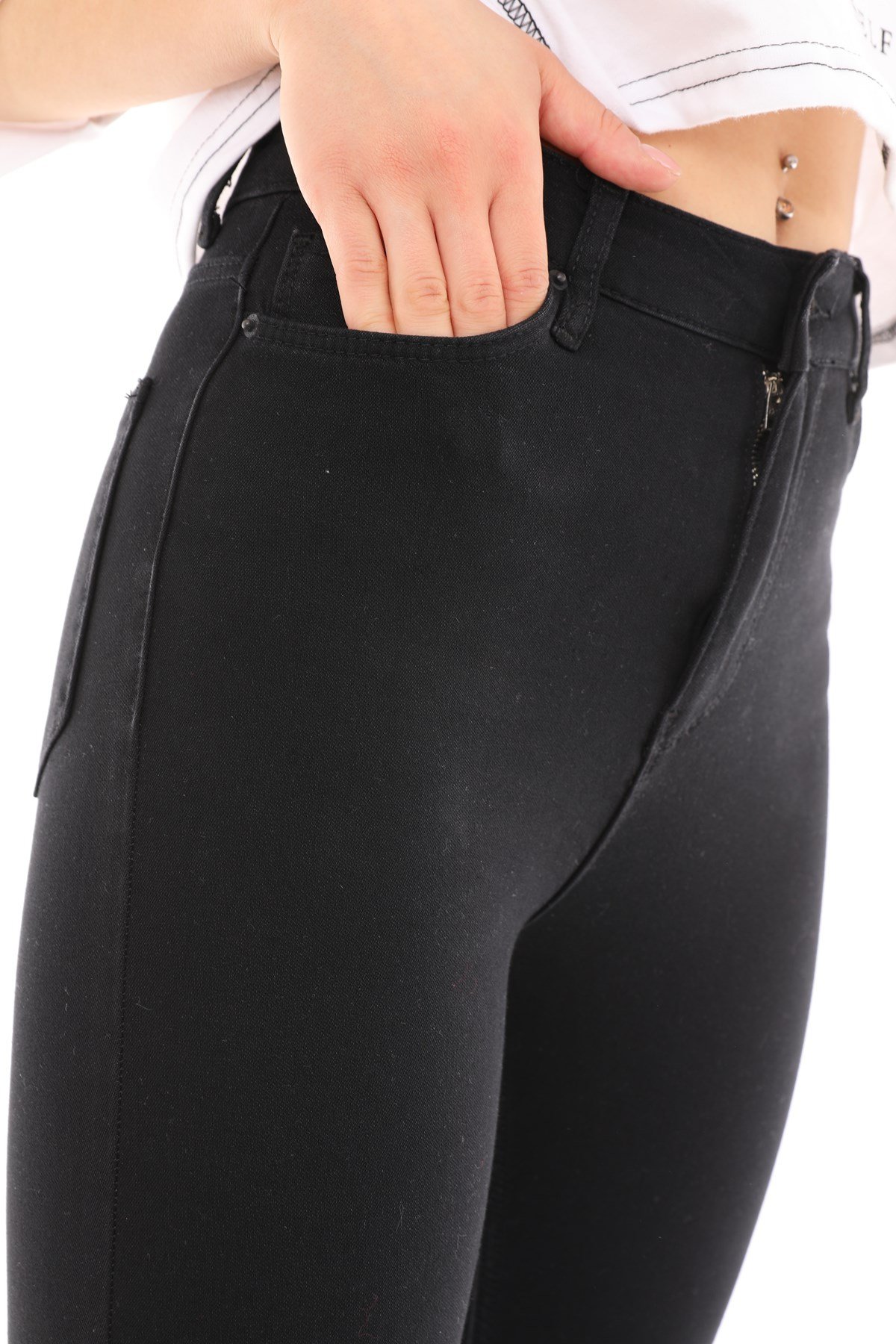 The Bark Kadın Skiny Jean Pantolon 1031-551 Siyah