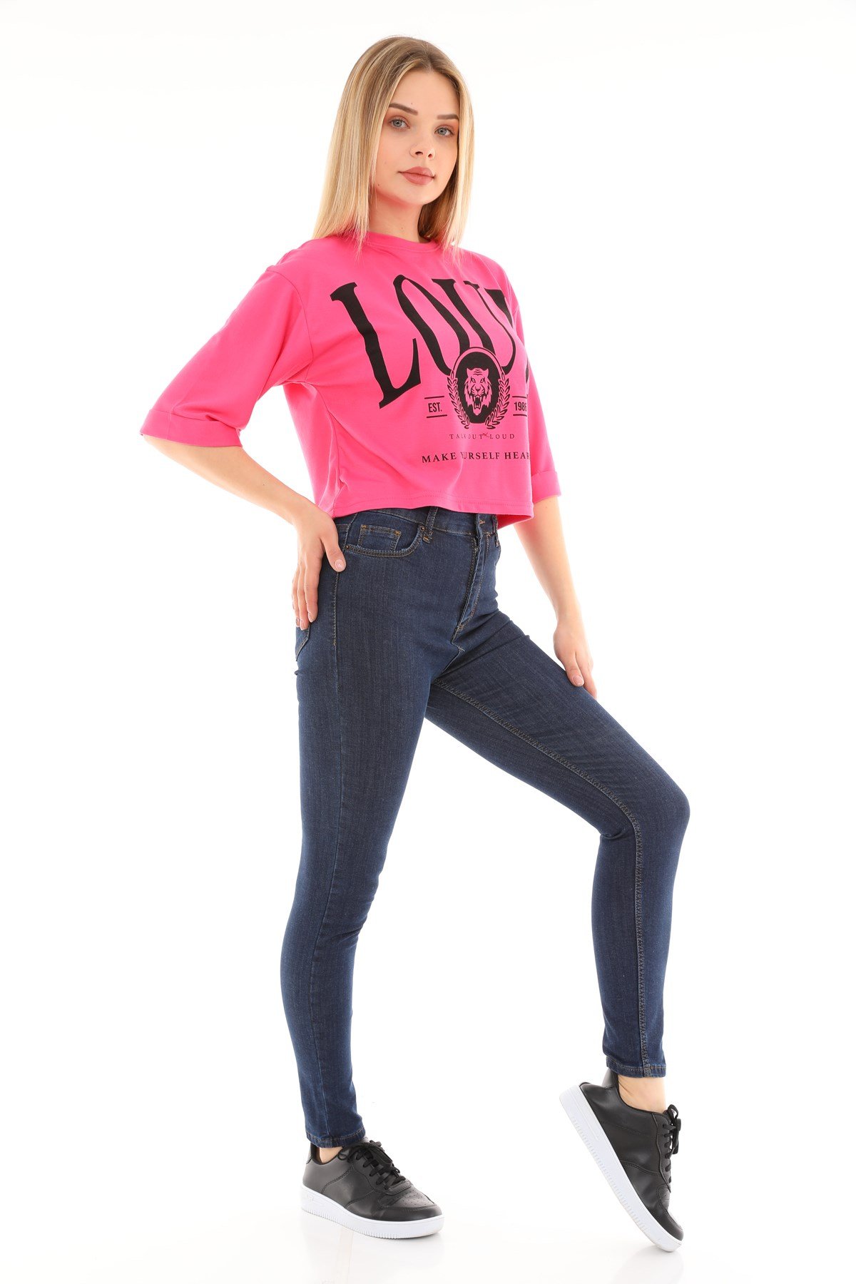 The Bark Kadın Skiny Jean Pantolon 1031-258 Lacivert