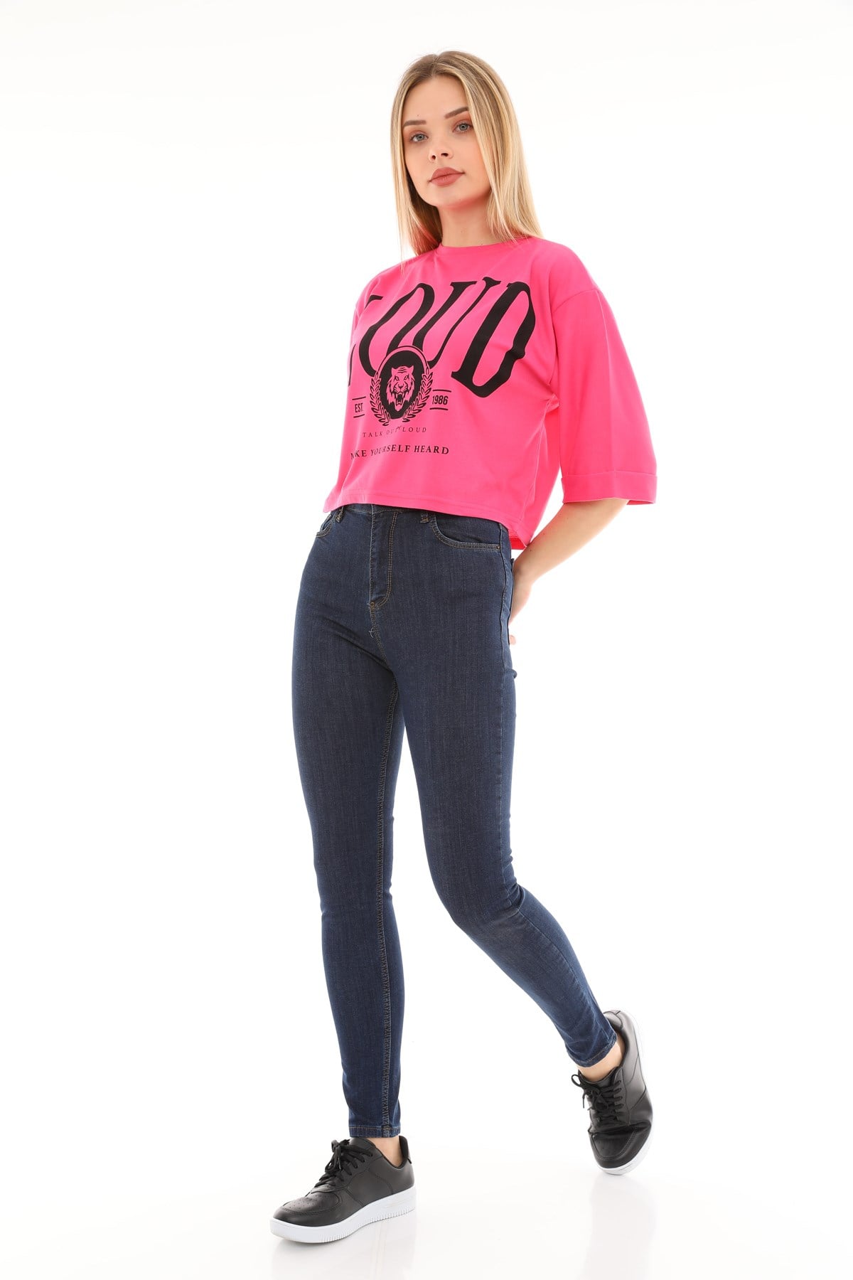 The Bark Kadın Skiny Jean Pantolon 1031-258 Lacivert