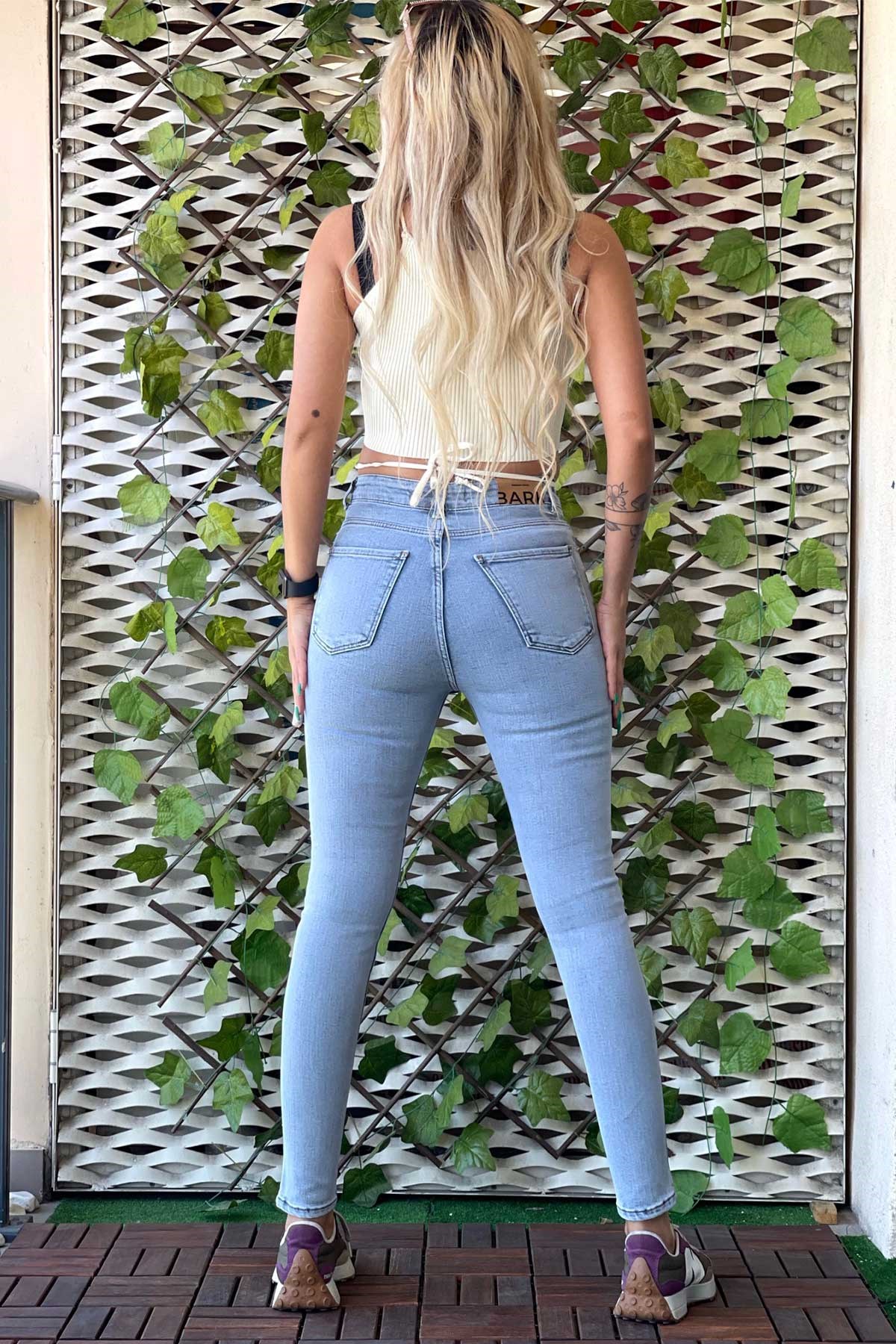 The Bark Skinny Jean Kadın Pantolon 1031-964 Buz Mavisi