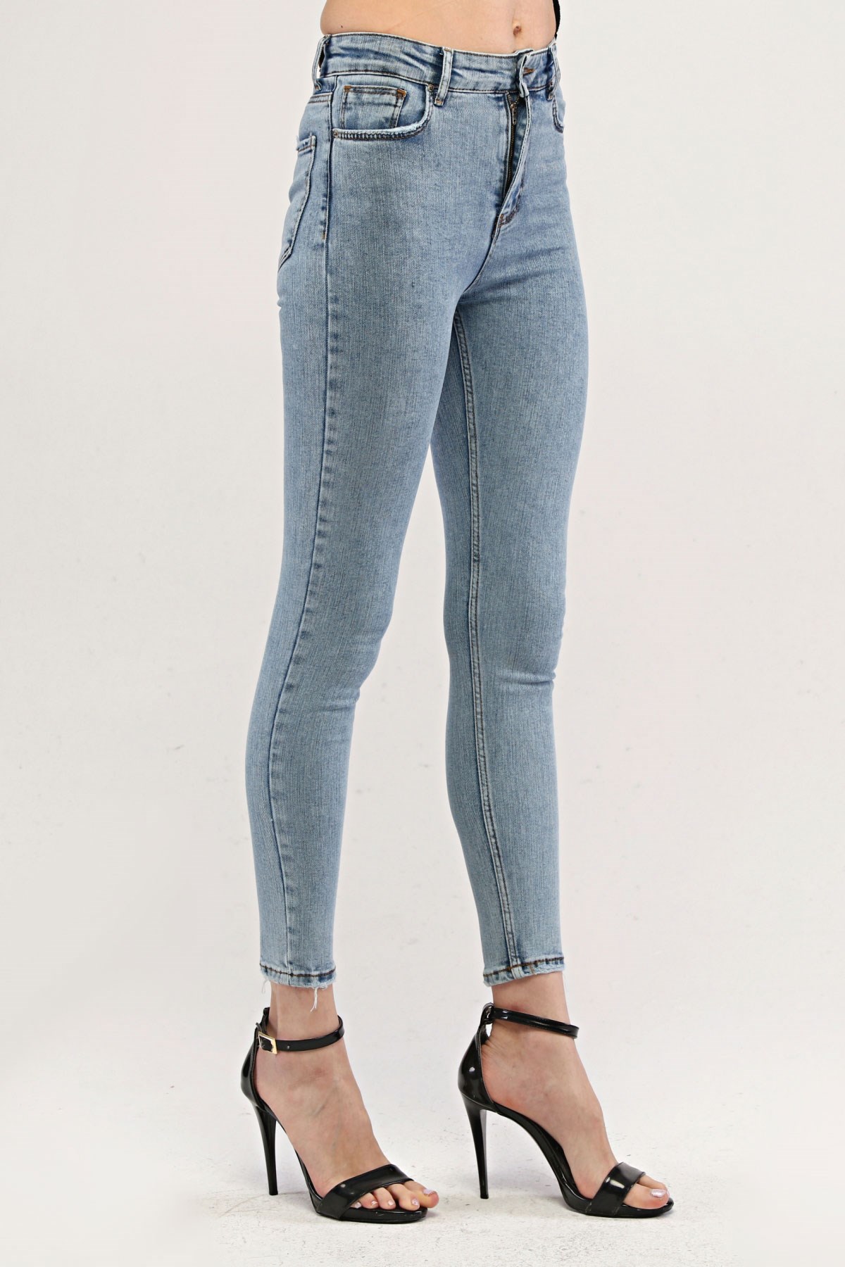 The Bark Skinny Jean Kadın Pantolon 1031-936 Açık Mavi