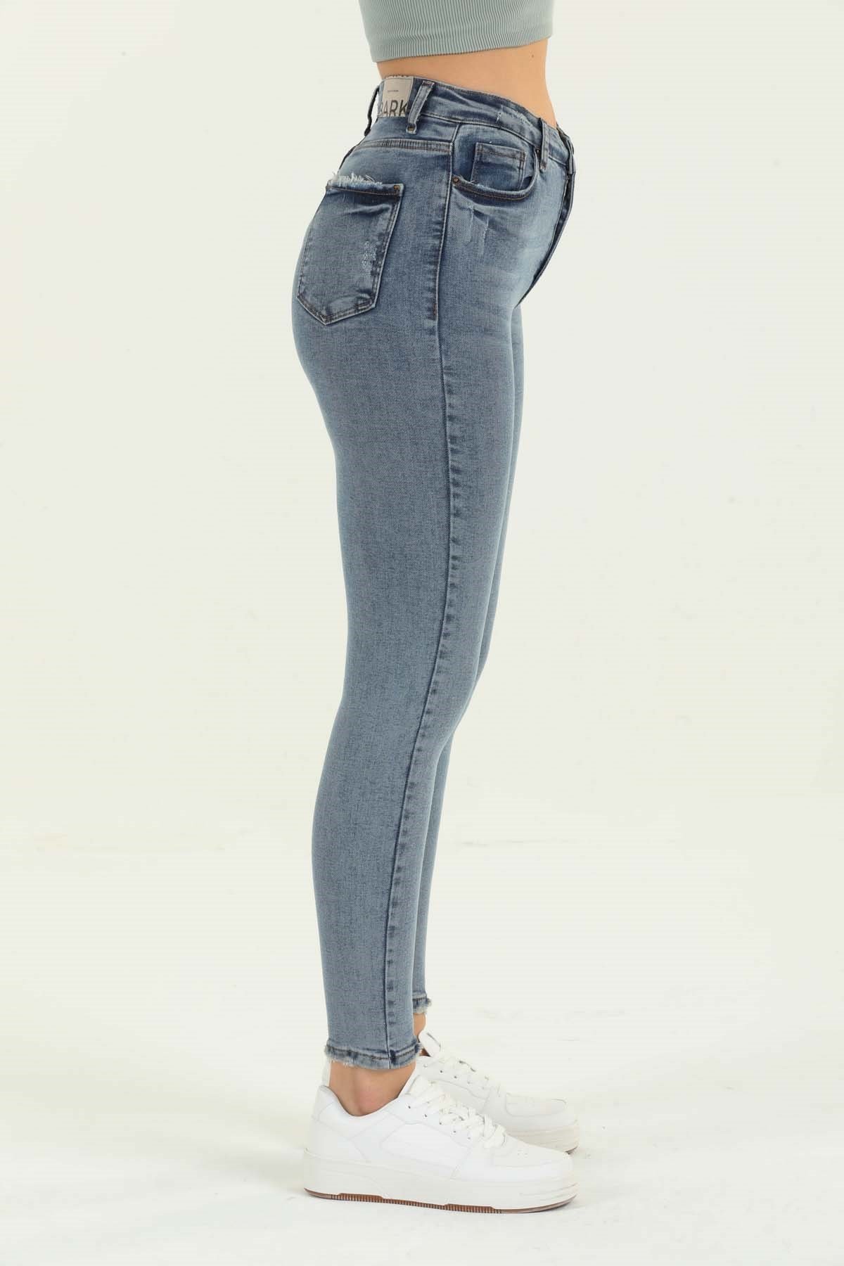 The Bark Skinny Jean Kadın Pantolon 1031-991 Mavi