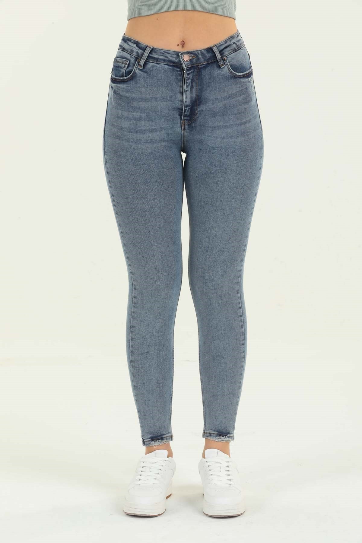 The Bark Skinny Jean Kadın Pantolon 1031-991 Mavi