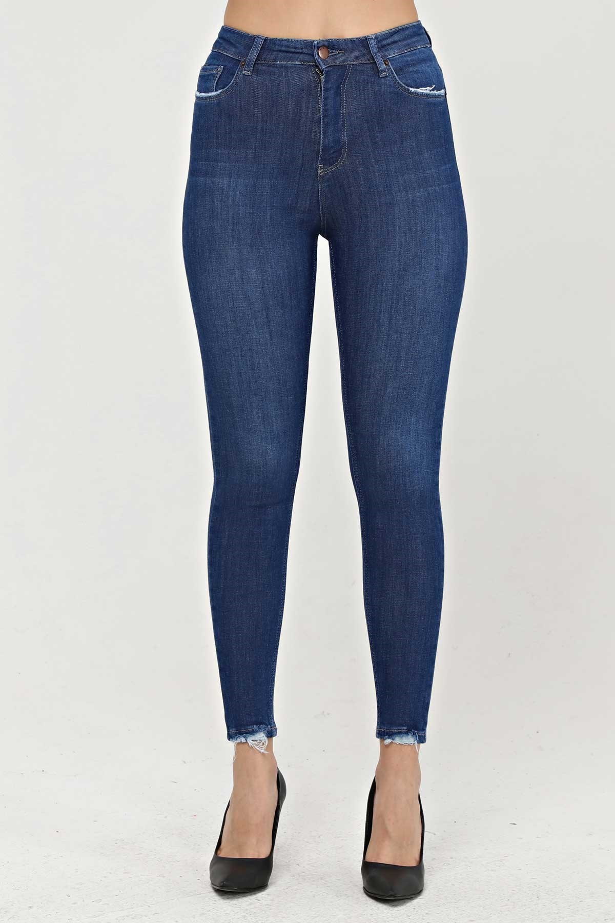 The Bark Skinny Jean Kadın Pantolon 1031-967 Mavi