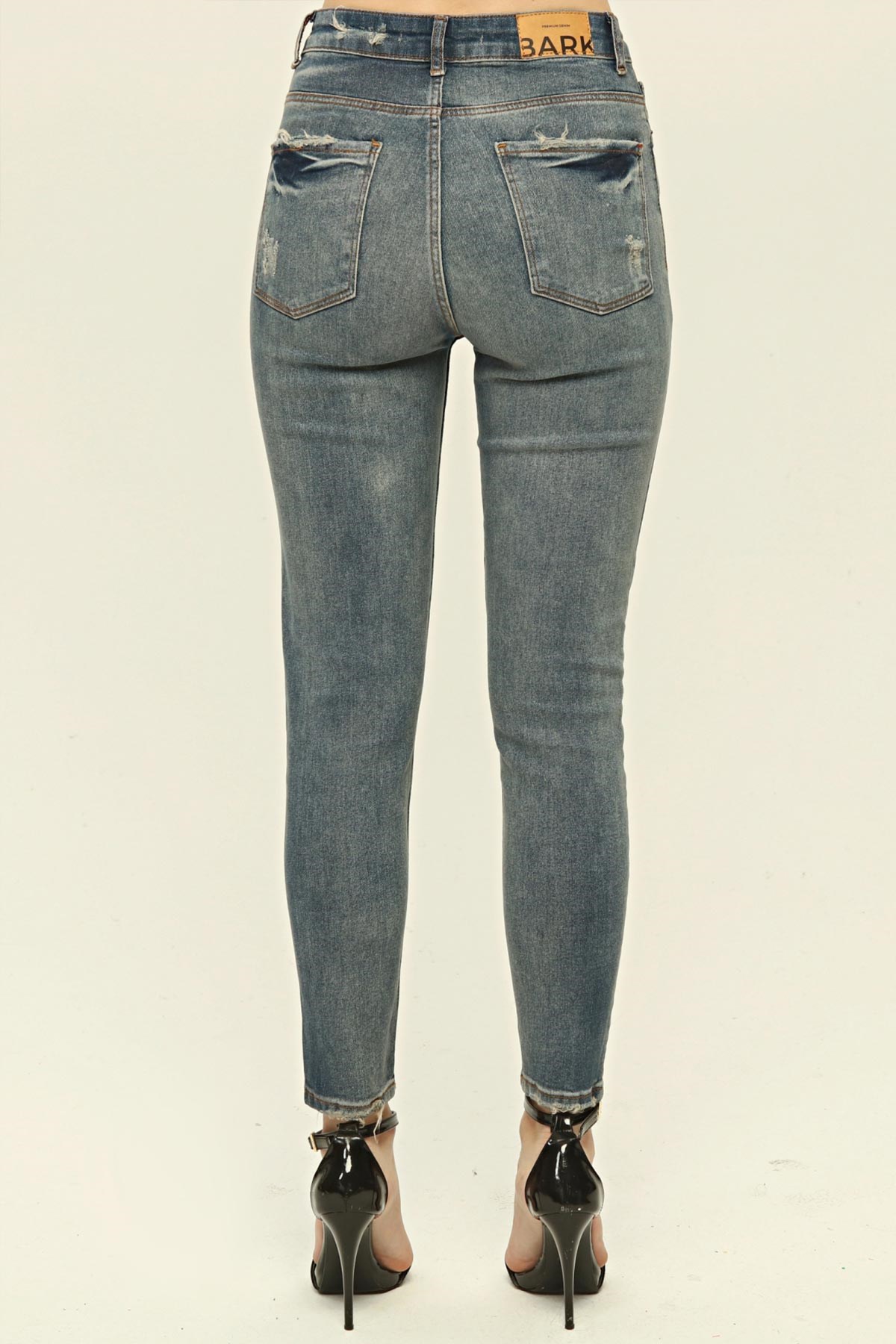 The Bark Skinny Jean Kadın Pantolon 1037-001A Mavi