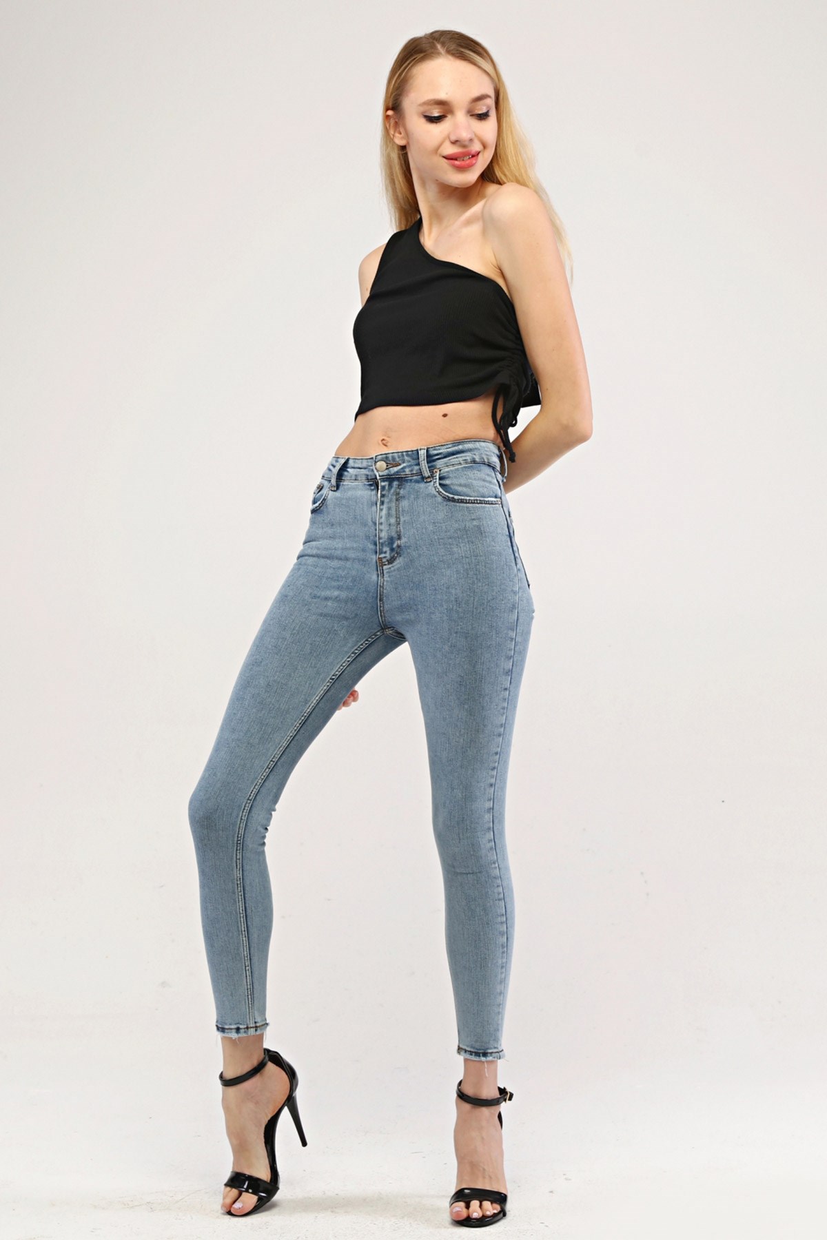 The Bark Skinny Jean Kadın Pantolon 1031-936 Açık Mavi