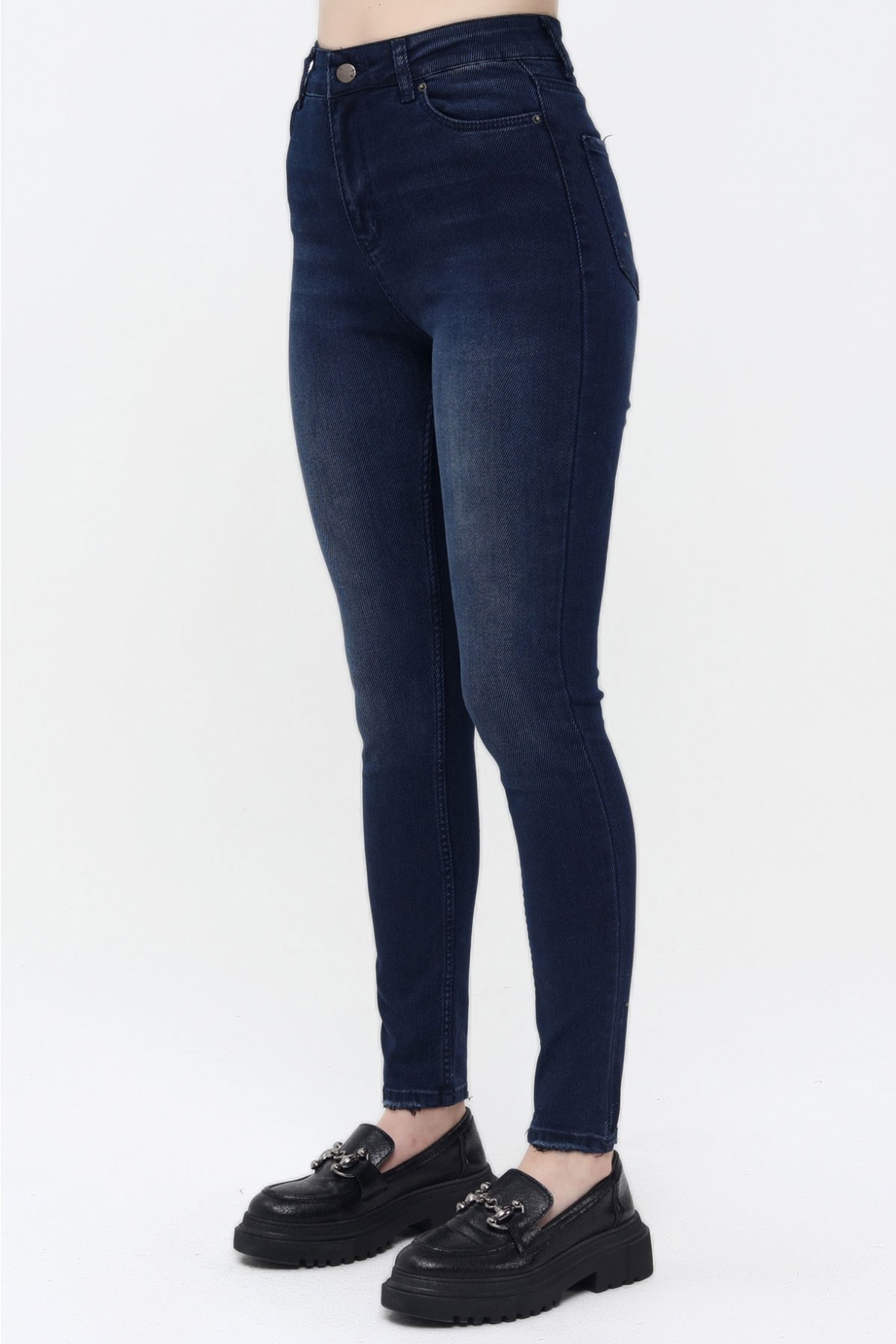 The Bark Skinny Jean Kadın Pantolon 1031-264 Lacivert