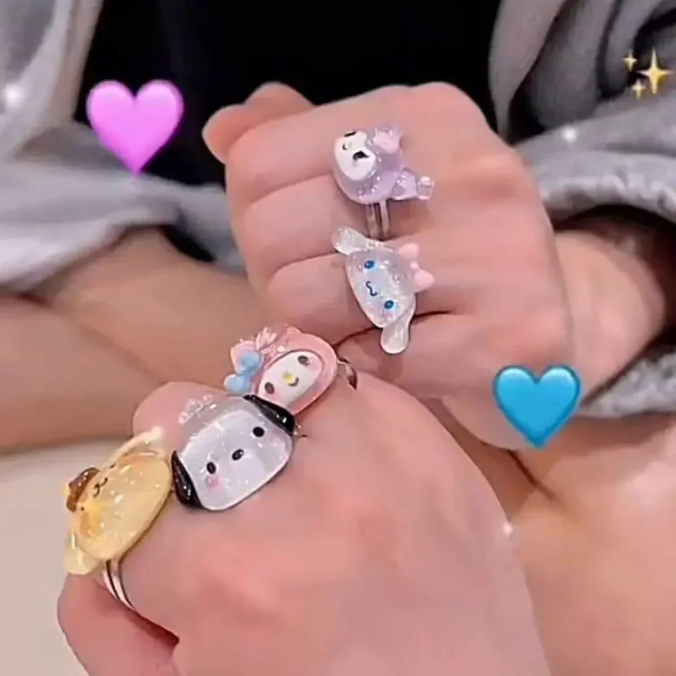 6 lı Sanrio Yüzük