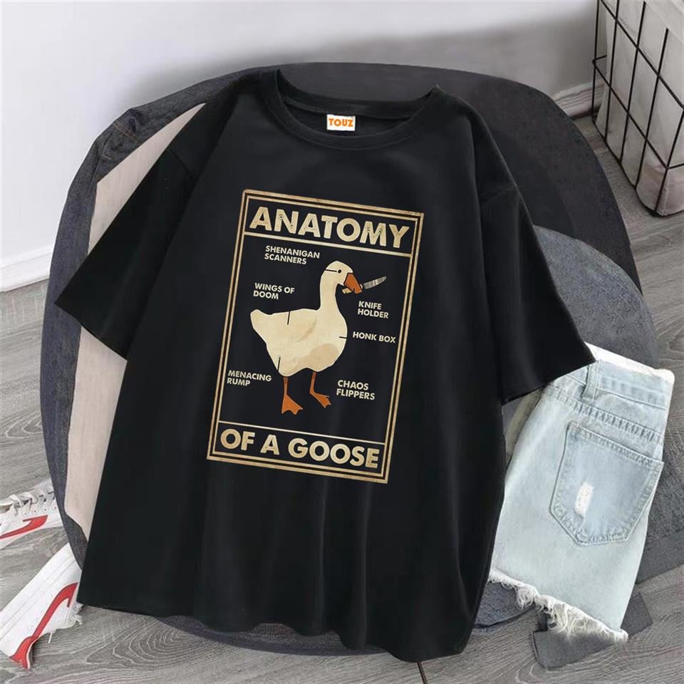 Anatomy Baskılı Siyah Unisex Oversize T-shirt