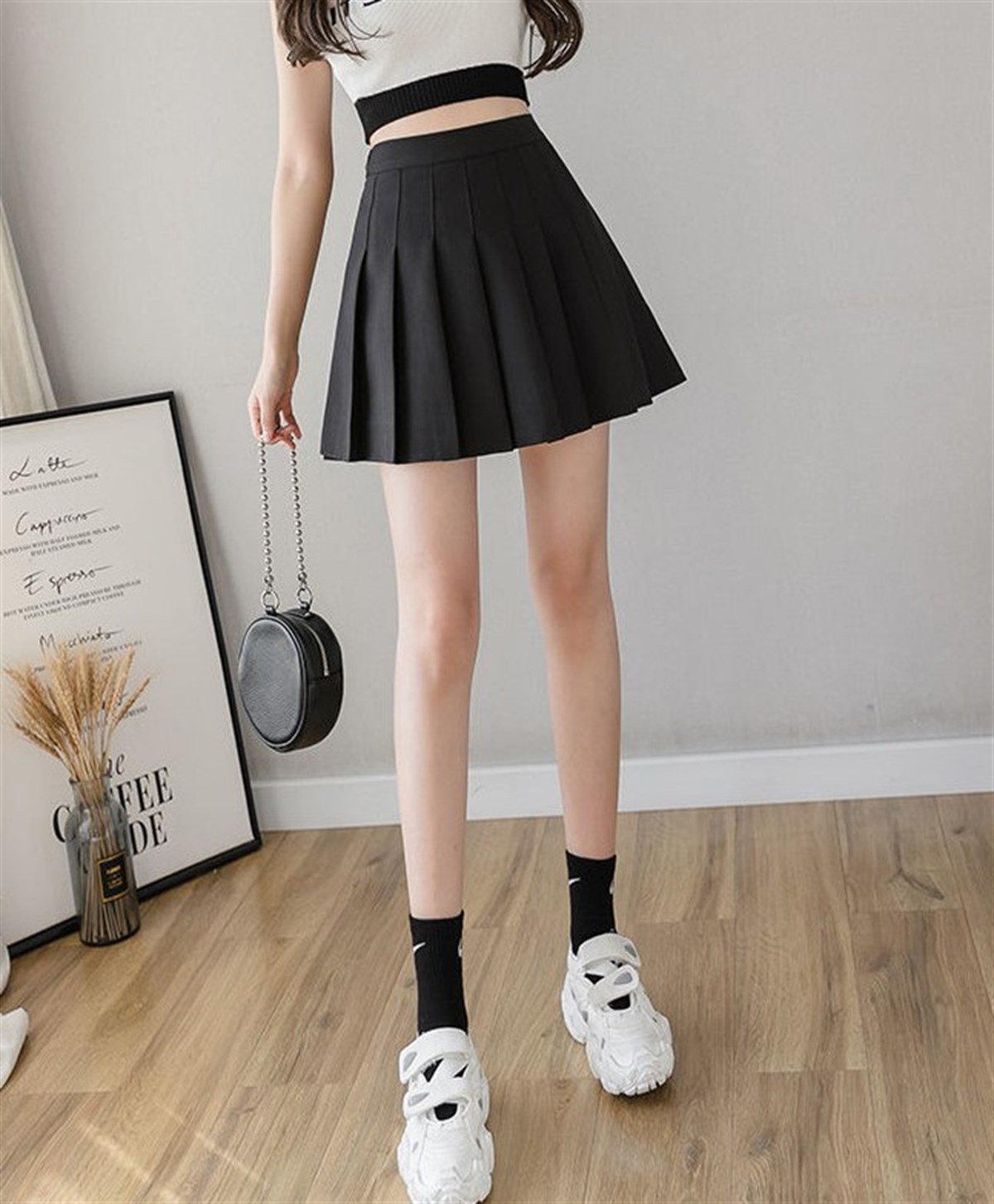 Anime Harajuku Siyah Etek