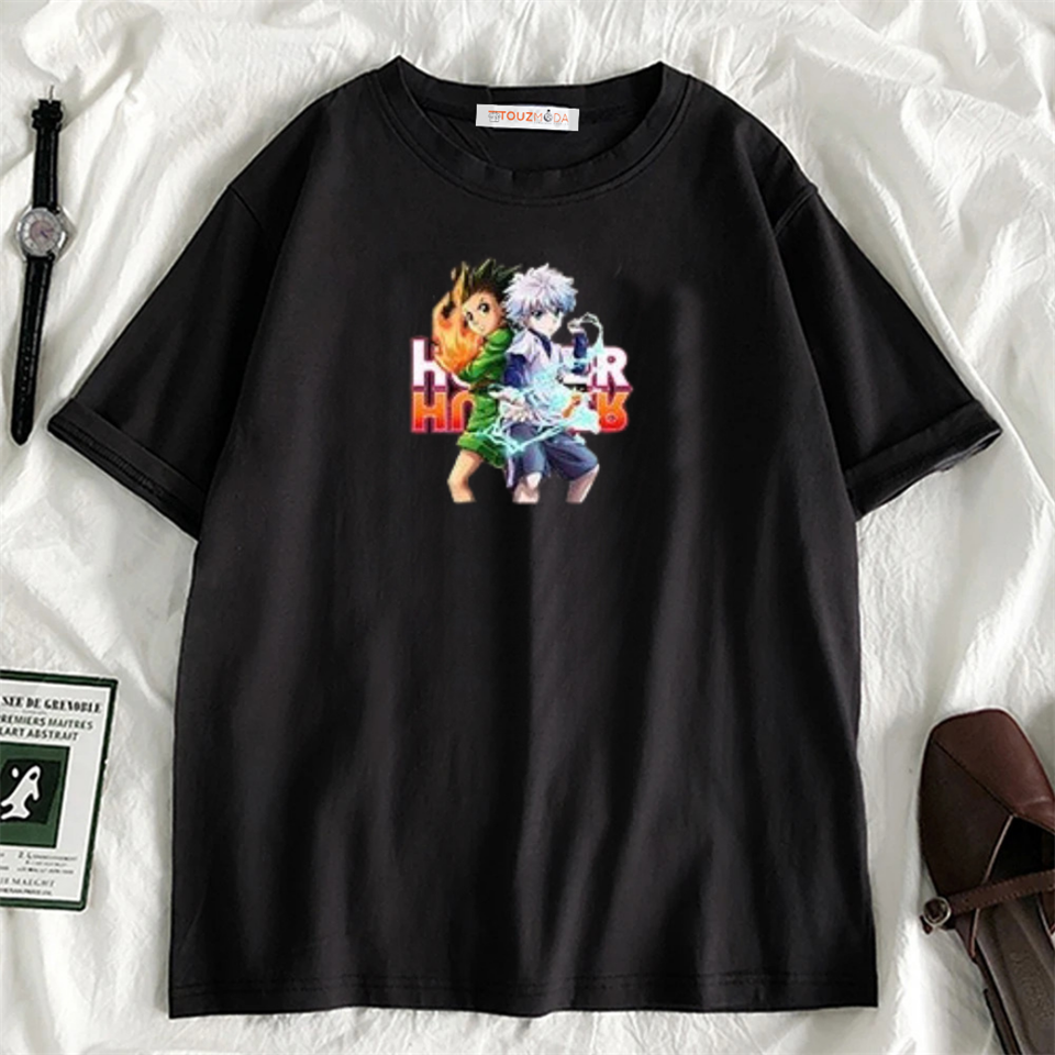 Anime Hunter X Hunter Unisex Oversize Siyah T-shirt & Şort İkili Takım