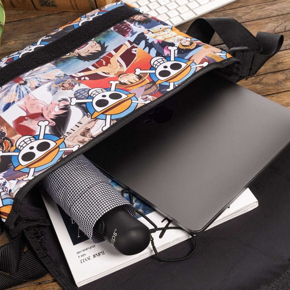 Anime One Piece Baskılı Unisex Postacı Çantası