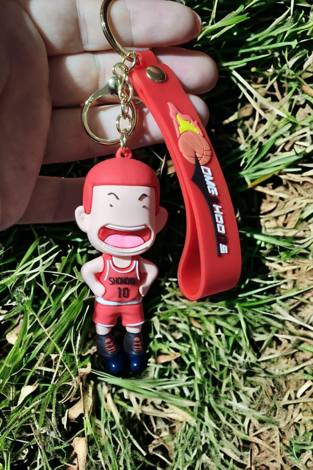 Anime Slam Dunk Figürlü Silikon Anahtarlık