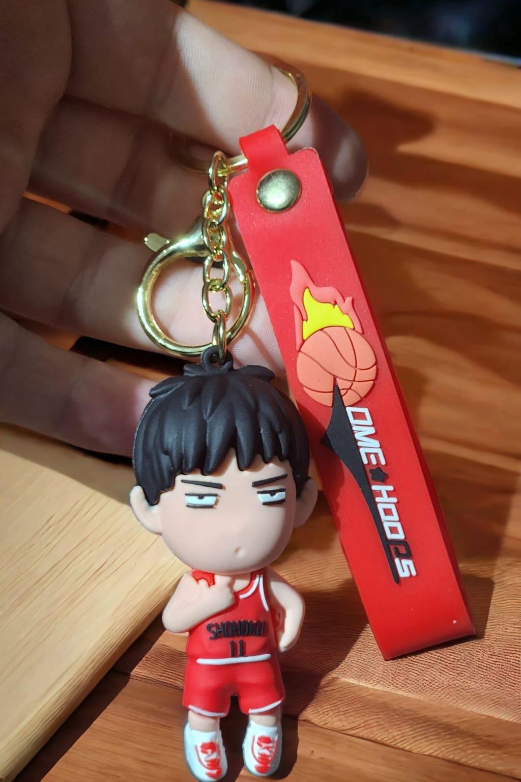 Anime Slam Dunk Figürlü Silikon Anahtarlık