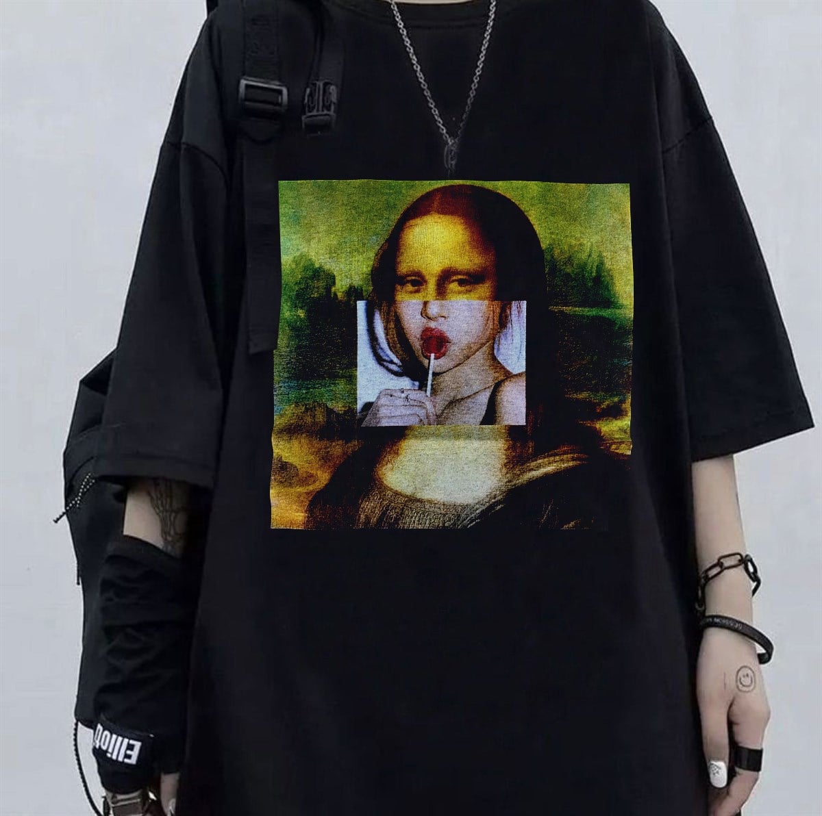 Art Mona Lisa Bubble Unisex T-shirt