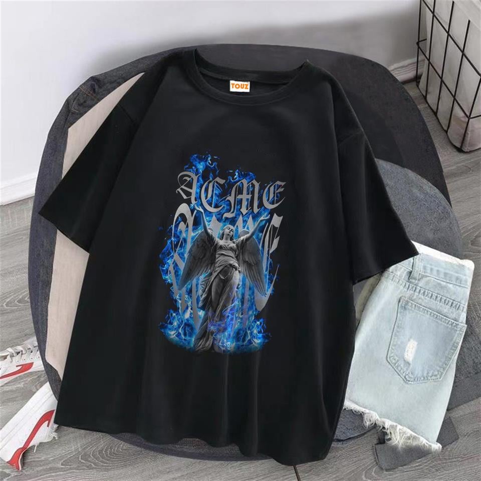 Art Winged Siyah Unisex Oversize T-shirt