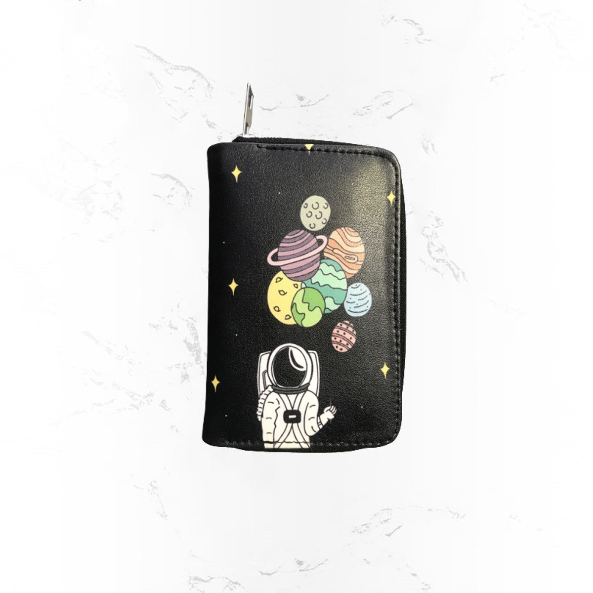 Astronaut & Planets Baskılı Cüzdan