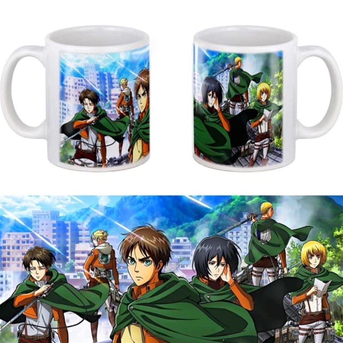 Attack On Titan Team Seramik Kupa