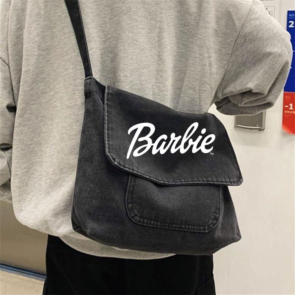 Barbie Baskılı Unisex Postacı Çantası