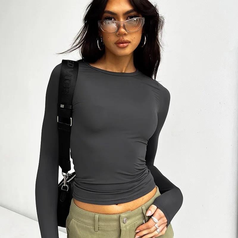 Basic Sandy Kumaş Antrasit Kemer Boy Body