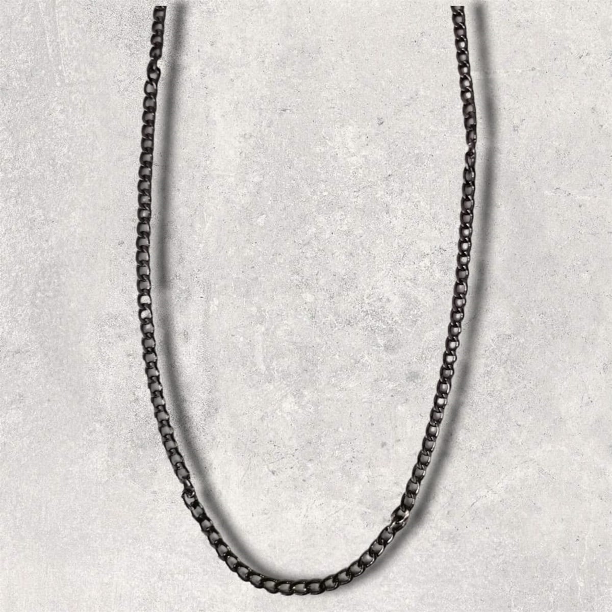 Black Fine Chain Kolye