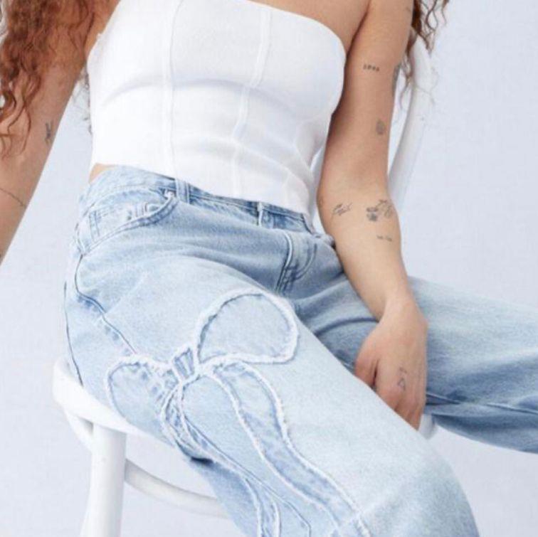 Butterfly Streetwear Baggy Mavi Pantolon