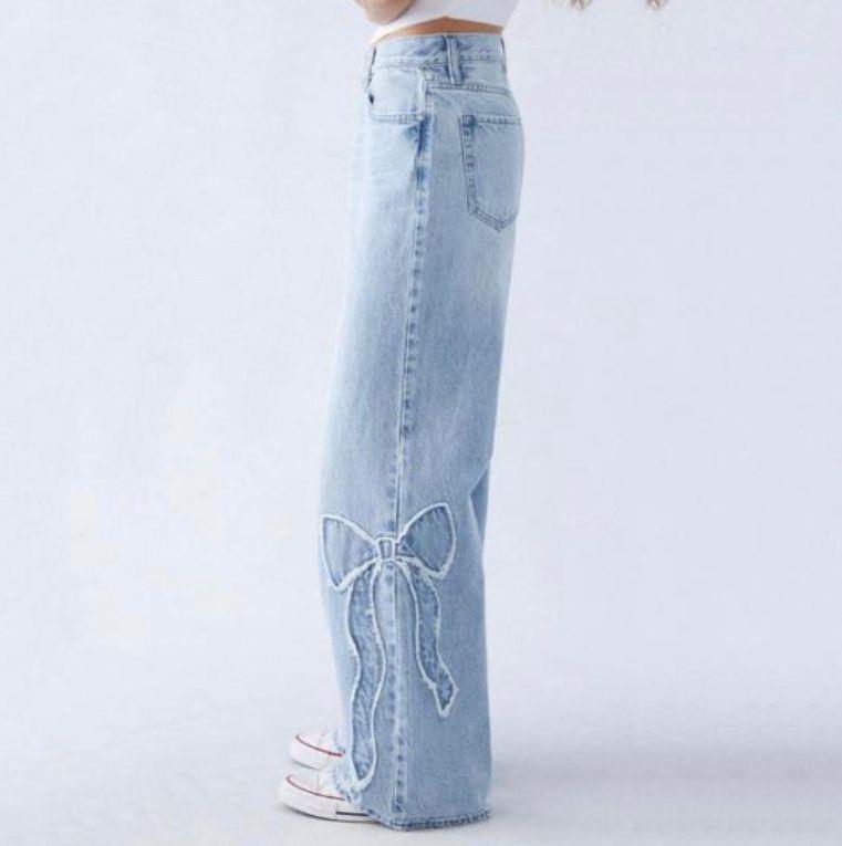Butterfly Streetwear Baggy Mavi Pantolon