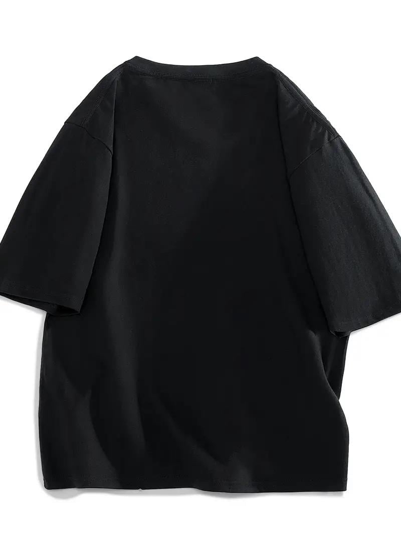 Capybara Unisex Siyah Oversize T-shirt