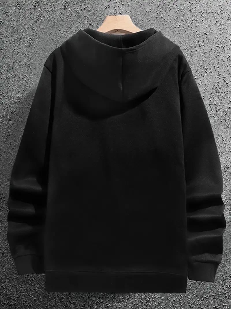 Cute Cat Baskılı Oversize Fermuarlı Siyah Unisex Kapüşonlu Hırka